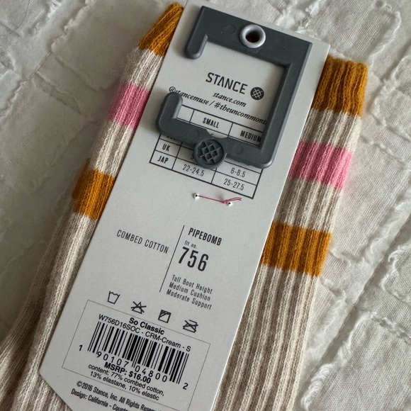 Stance Pipebomb Boot Socks, S - Picture 5 of 5